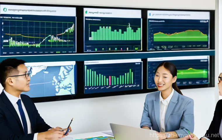 환경경영 관련 자격증 종류 - **Prompt 1: "Green Policy and Career Opportunities"**
    A diverse group of five professionals, inc...
