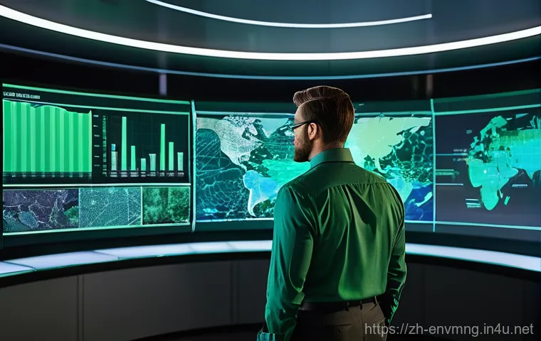 환경경영 전문가 연봉 상승 전략 - **Prompt 1: The Green Data Innovator**
    Generate an image of a focused and determined environment...
