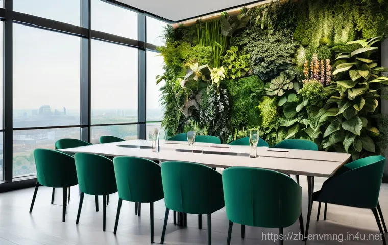 환경경영 사례 분석 - **Prompt 1 (Green Transition & ESG):**
    "A diverse group of business professionals, dressed in el...